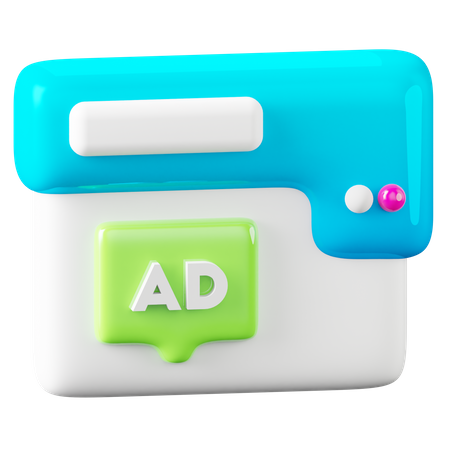 Web publicitaria  3D Icon