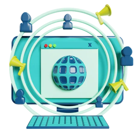 Web Publishing  3D Icon