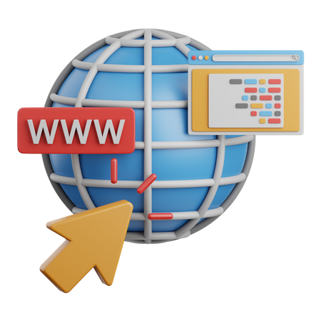 Web Publishing  3D Icon