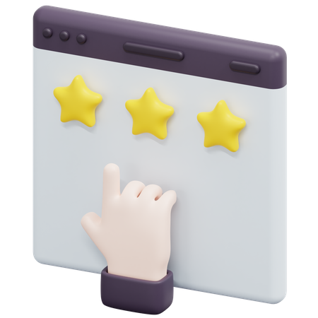 Web Rating  3D Icon