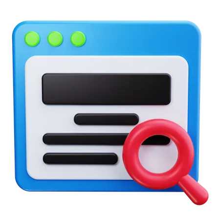 Web-Recherche  3D Icon