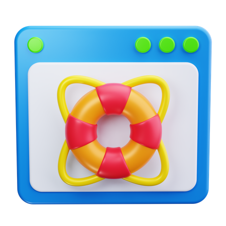 Web Rescue  3D Icon