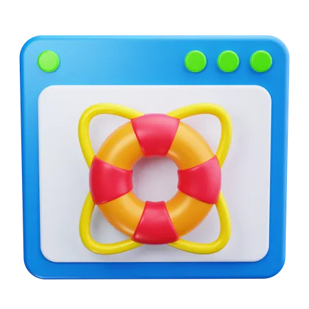 Web Rescue  3D Icon