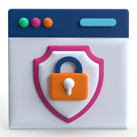 Web-Schild  3D Icon