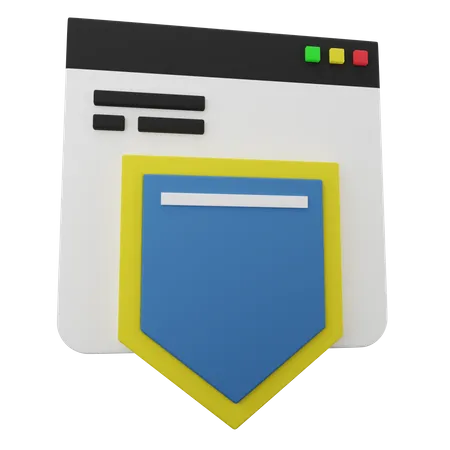 Web-Schild  3D Icon