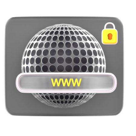 Internetschutz  3D Icon