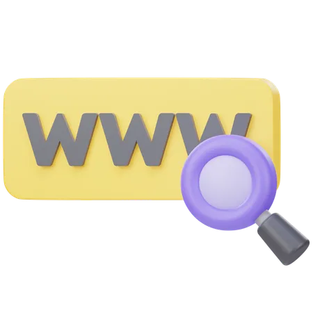 Web Search  3D Icon