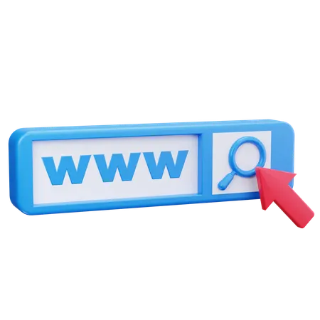 ウェブ検索  3D Icon
