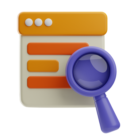 Web Search  3D Icon