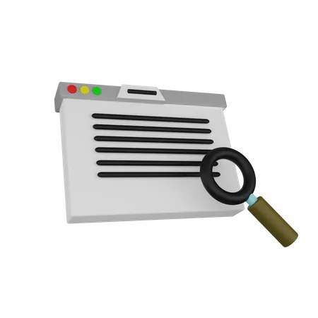 Web Search  3D Icon