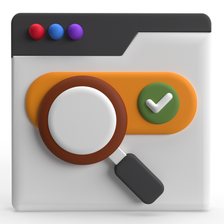 Web Search  3D Icon
