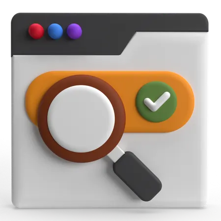 Web Search  3D Icon