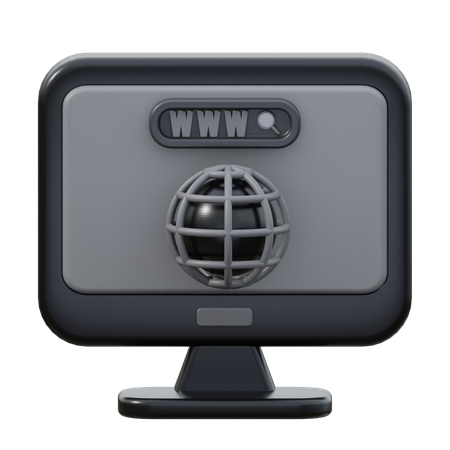 Web Search  3D Icon