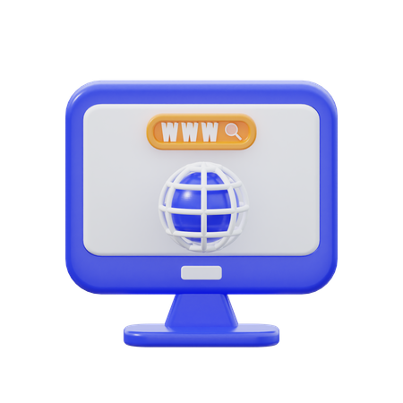 Web Search  3D Icon