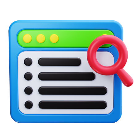 Web Search  3D Icon