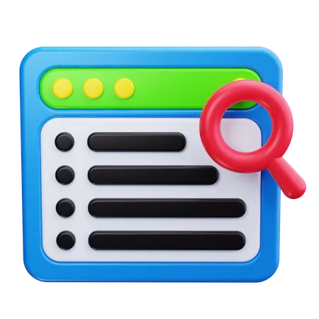 Web Search  3D Icon