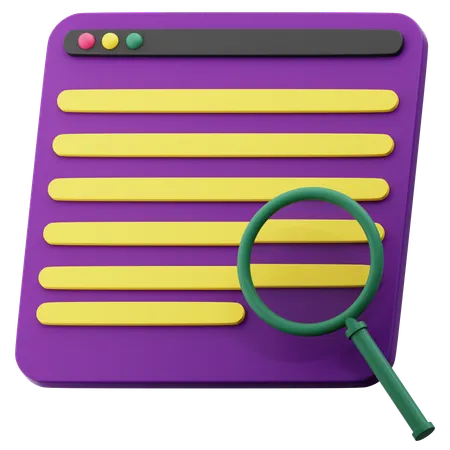 Web Search  3D Icon