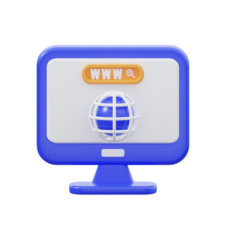 Web Search  3D Icon