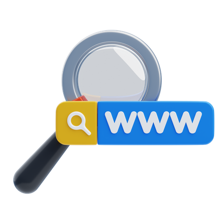 Web Search  3D Icon