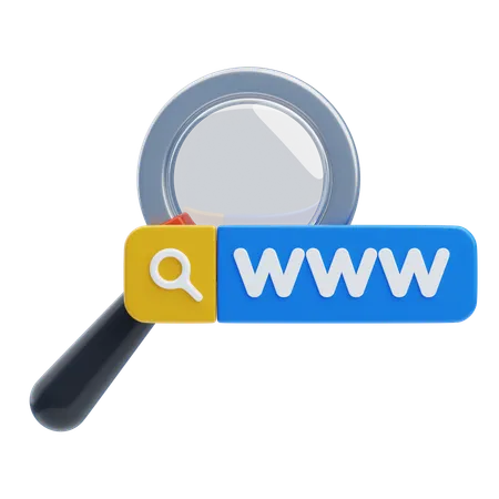 Web Search  3D Icon