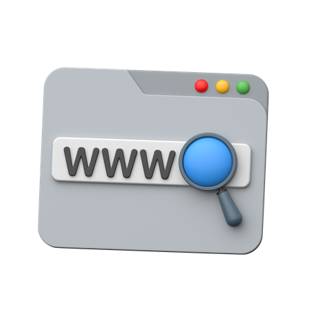 Web Search  3D Icon