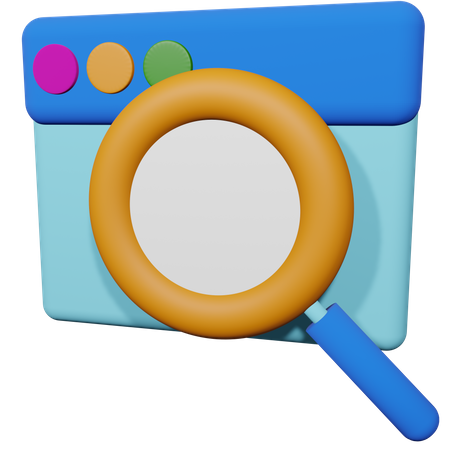 Web Search  3D Icon