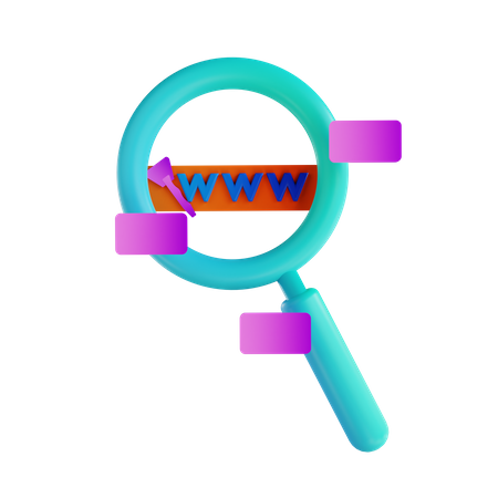 Web search  3D Illustration