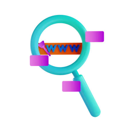 Web search  3D Illustration