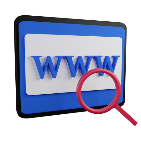 Web search  3D Icon