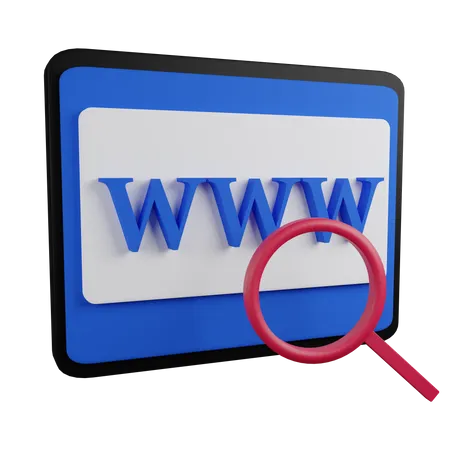 Web search  3D Icon