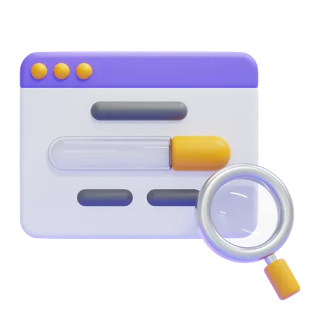 WEB SEARCH ENGINE  3D Icon