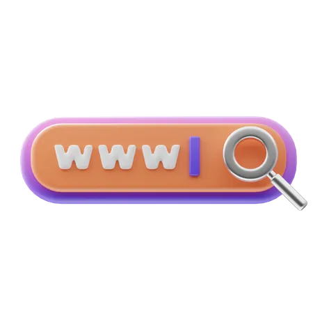 Web Searching  3D Icon