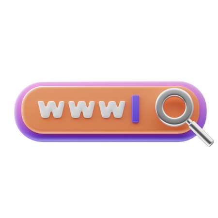 Web Searching 3D Icon