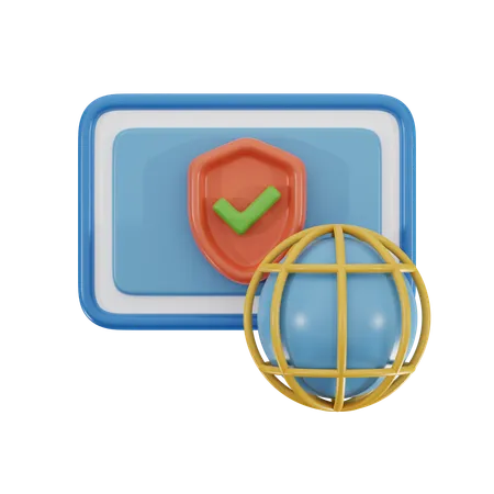 Web Security 3 D Icon 3D Icon
