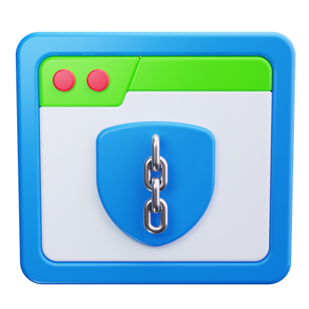 Web Security  3D Icon