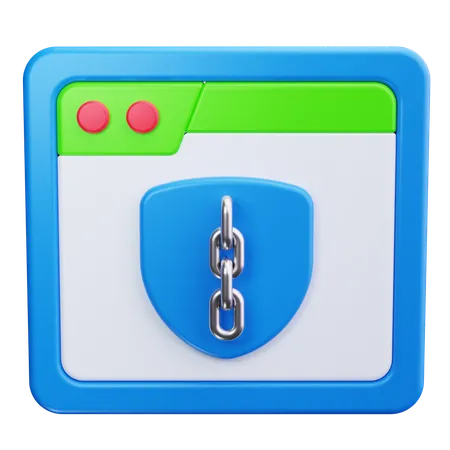 Web Security  3D Icon