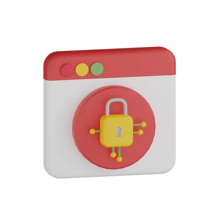 Web Security  3D Icon