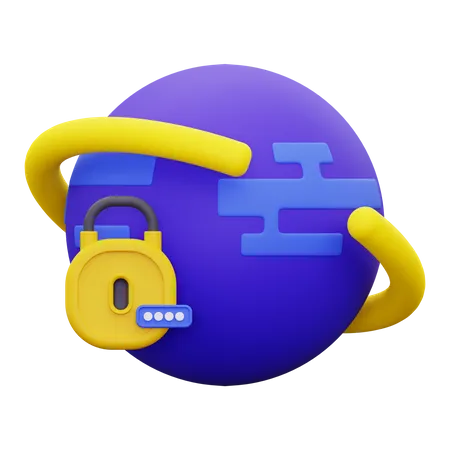 Web Security  3D Icon