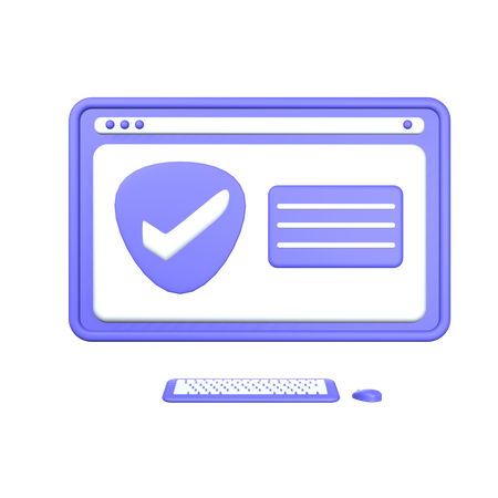 Web Security  3D Icon