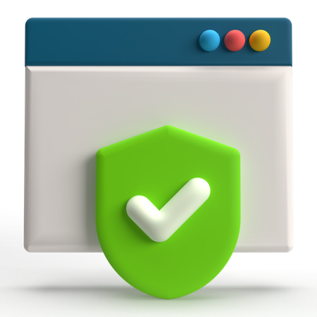 Web Security  3D Icon