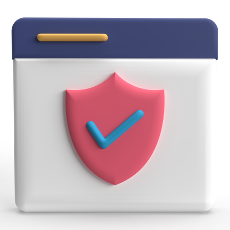 Web Security  3D Icon