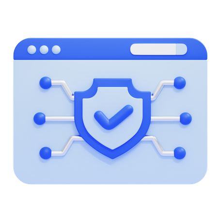 Web Security  3D Icon