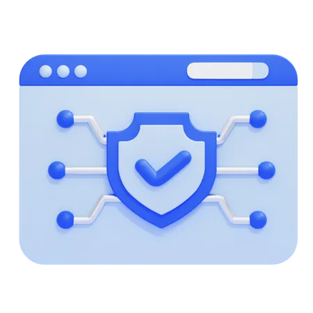 Web Security  3D Icon