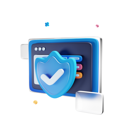 Web Security  3D Icon