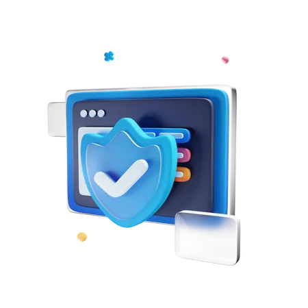 Web Security  3D Icon