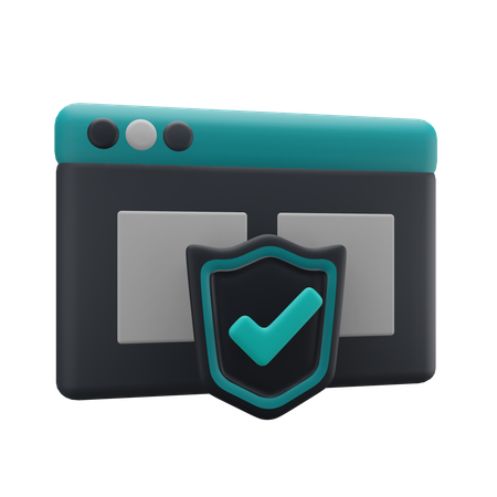 Web Security  3D Icon