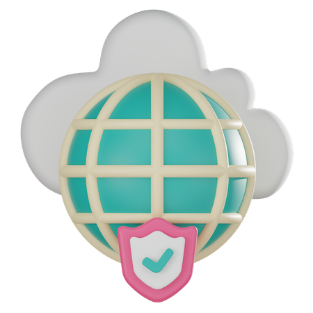 Web Security  3D Icon