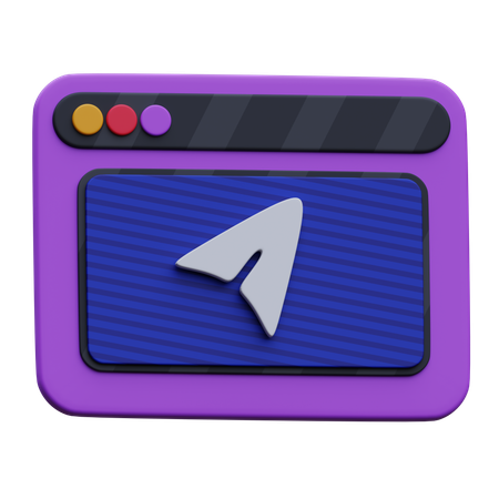 ウェブ送信  3D Icon