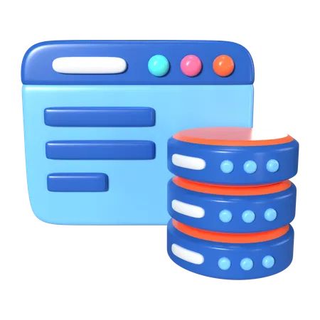 Web Server  3D Icon