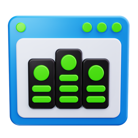 Web Server  3D Icon